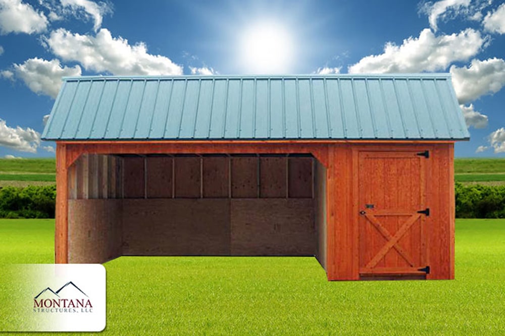 Portable Horse Barn With Tack Room Built In Montana